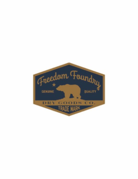 FREEDOM FOUNDRY GENUINE QUALITY DRY GOODS CO. TRADE MARK Logo (USPTO, 11.05.2015)