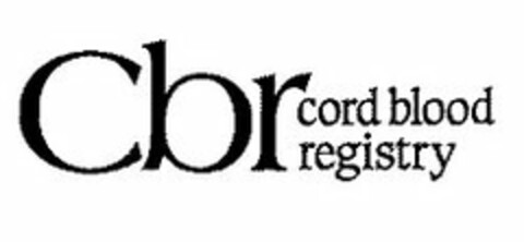 CBR CORD BLOOD REGISTRY Logo (USPTO, 06/11/2015)