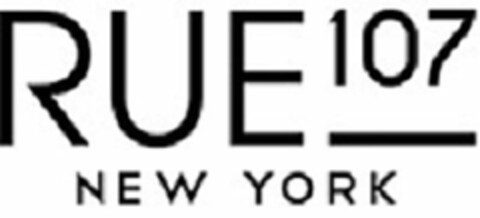 RUE 107 NEW YORK Logo (USPTO, 07/13/2015)