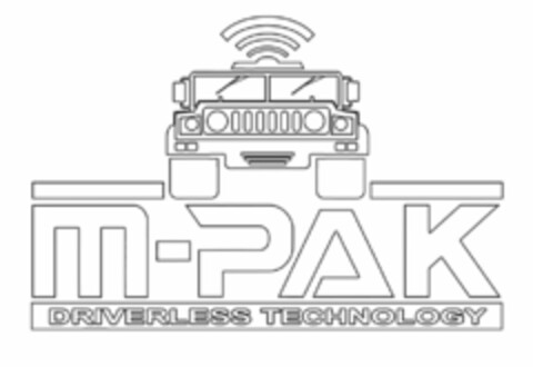 M-PAK DRIVERLESS TECHNOLOGY Logo (USPTO, 16.10.2015)