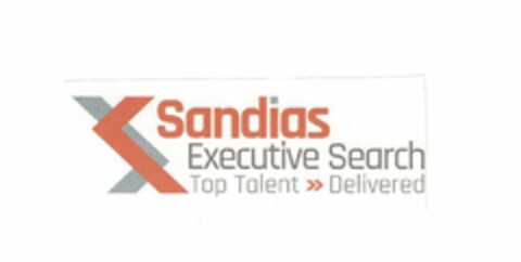 SANDIAS EXECUTIVE SEARCH TOP TALENT DELIVERED Logo (USPTO, 10.03.2016)