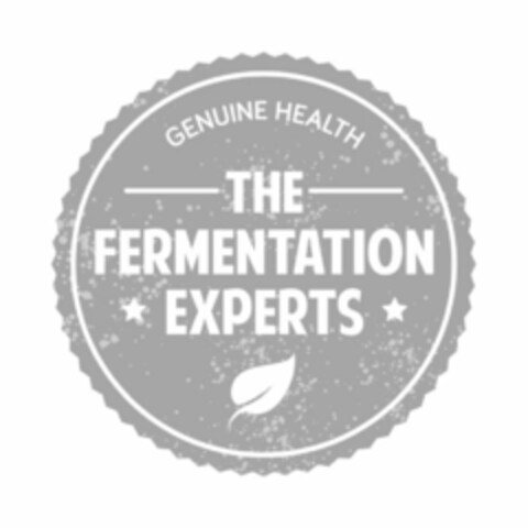 GENUINE HEALTH THE FERMENTATION EXPERTS Logo (USPTO, 10/26/2016)