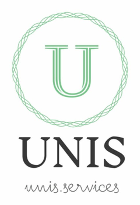 U UNIS UNIS.SERVICES Logo (USPTO, 23.02.2017)