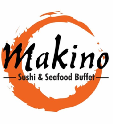 MAKINO SUSHI & SEAFOOD BUFFET Logo (USPTO, 05/23/2017)