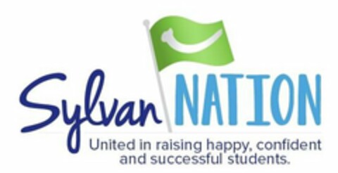 SYLVAN NATION UNITED IN RAISING HAPPY, CONFIDENT AND SUCCESSFUL STUDENTS Logo (USPTO, 05/03/2018)