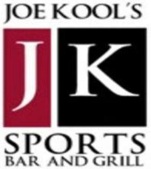 JK JOE KOOL'S SPORTS BAR AND GRILL Logo (USPTO, 17.07.2018)