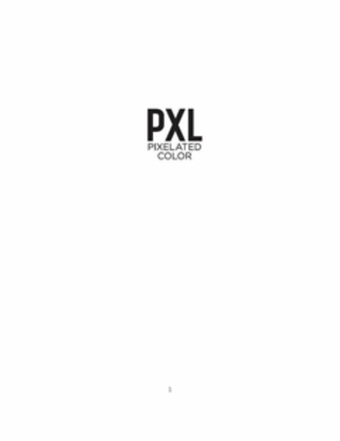 PXL PIXELATED COLOR Logo (USPTO, 08.05.2019)