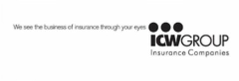 WE SEE THE BUSINESS OF INSURANCE THROUGH YOUR EYES ICWGROUP INSURANCE COMPANIES Logo (USPTO, 04/01/2009)