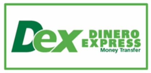 DEX DINERO EXPRESS MONEY TRANSFER Logo (USPTO, 06/30/2009)