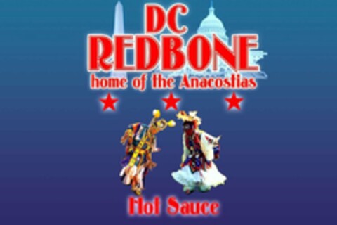 DC REDBONE HOME OF THE ANACOSTIAS HOT SAUCE Logo (USPTO, 21.08.2009)