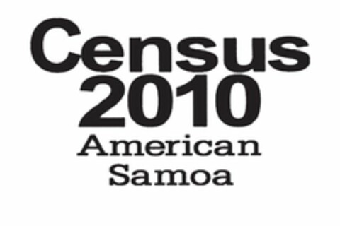 CENSUS 2010 AMERICAN SAMOA Logo (USPTO, 09/11/2009)