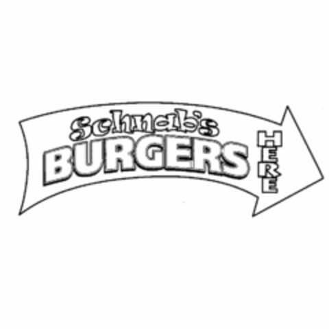 SCHNAB'S BURGERS HERE Logo (USPTO, 17.06.2010)