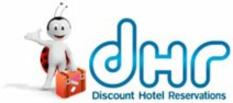 DHR DISCOUNT HOTEL RESERVATIONS Logo (USPTO, 21.12.2010)