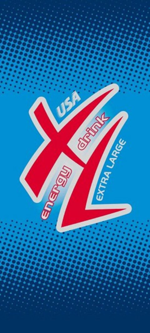 USA XL ENERGY DRINK EXTRA LARGE Logo (USPTO, 05/10/2011)