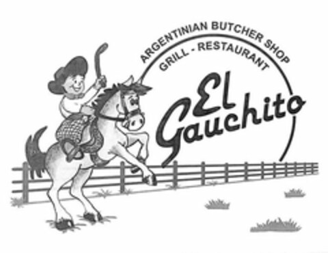 EL GAUCHITO GRILL - RESTAURANT ARGENTINIAN BUTCHER SHOP Logo (USPTO, 11/16/2011)