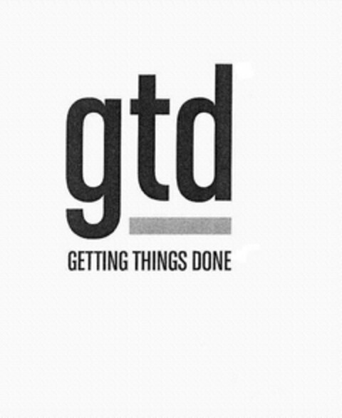 GTD GETTING THINGS DONE Logo (USPTO, 13.03.2014)