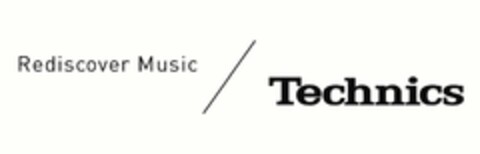 REDISCOVER MUSIC / TECHNICS Logo (USPTO, 05.08.2014)
