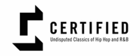 C CERTIFIED UNDISPUTED CLASSICS OF HIP HOP AND R&B Logo (USPTO, 27.07.2016)