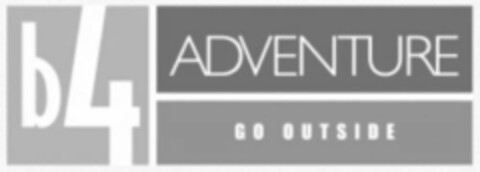 B4 ADVENTURE GO OUTSIDE Logo (USPTO, 08/25/2016)