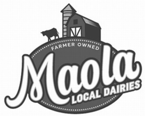 MAOLA FARMER OWNED LOCAL DAIRIES Logo (USPTO, 24.02.2017)