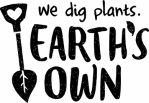 WE DIG PLANTS. EARTH'S OWN Logo (USPTO, 14.02.2019)