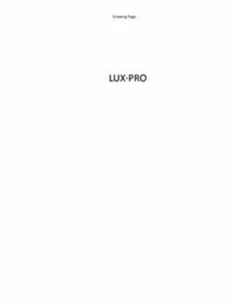 LUX · PRO Logo (USPTO, 17.11.2009)