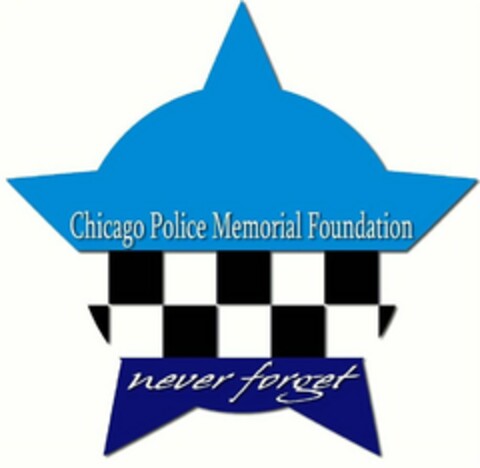 CHICAGO POLICE MEMORIAL FOUNDATION NEVER FORGET Logo (USPTO, 10.11.2010)