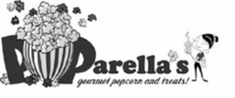 POPARELLA'S GOURMET POPCORN AND TREATS! Logo (USPTO, 22.03.2011)