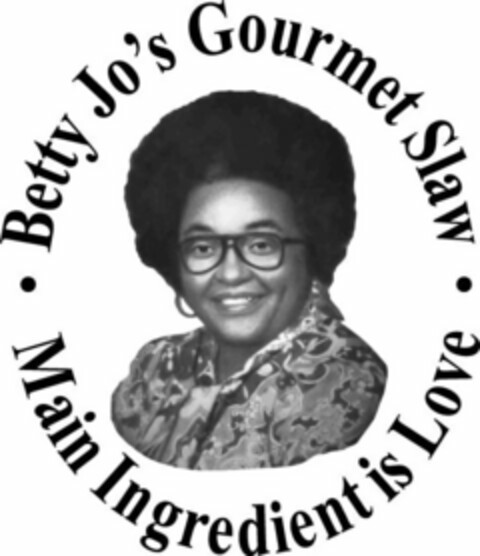 · BETTY JO'S GOURMET SLAW · MAIN INGREDIENT IS LOVE Logo (USPTO, 09.11.2011)