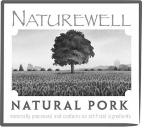 NATUREWELL NATURAL PORK MINIMALLY PROCESSED AND CONTAINS NO ARTIFICIAL INGREDIENTS Logo (USPTO, 28.11.2011)