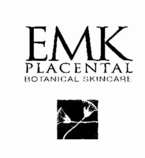 EMK PLACENTAL BOTANICAL SKINCARE Logo (USPTO, 09.04.2012)