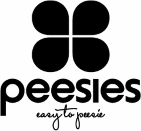 PEESIES EASY TO PEESIE Logo (USPTO, 26.02.2013)