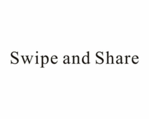 SWIPE AND SHARE Logo (USPTO, 23.04.2013)