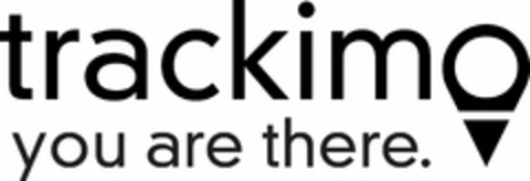 TRACKIMO YOU ARE THERE. Logo (USPTO, 08/26/2013)