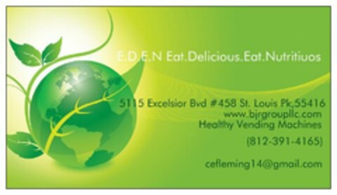 E.D.E.N. EAT.DELICIOUS.EAT.NUTRITIOUS Logo (USPTO, 04.09.2013)