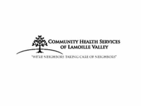 COMMUNITY HEALTH SERVICES OF LAMOILLE VALLEY  "WE'RE NEIGHBORS TAKING CARE OF NEIGHBORS" Logo (USPTO, 06/17/2014)