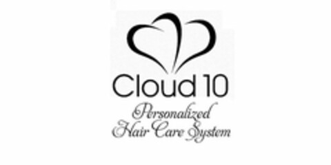 CLOUD 10 PERSONALIZED HAIR CARE SYSTEM Logo (USPTO, 08/19/2014)