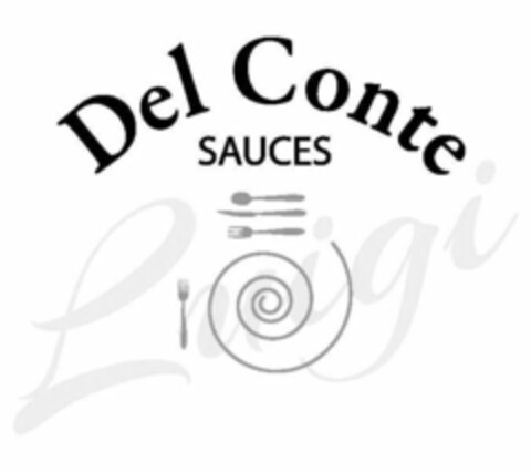 DEL CONTE SAUCES Logo (USPTO, 03.12.2014)