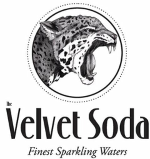 THE VELVET SODA FINEST SPARKLING WATERS Logo (USPTO, 08/03/2015)