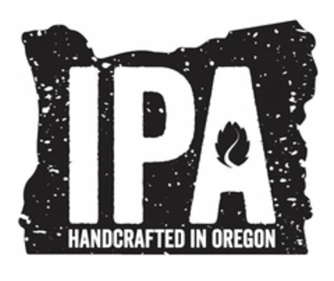 IPA HANDCRAFTED IN OREGON Logo (USPTO, 10/14/2015)