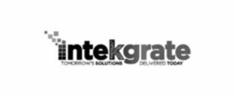 INTEKGRATE TOMORROW'S SOLUTIONS DELIVERED TODAY Logo (USPTO, 01.03.2017)