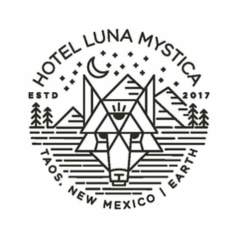 HOTEL LUNA MYSTICA ESTD  2017 TAOS, NEW MEXICO | EARTH Logo (USPTO, 10/20/2017)