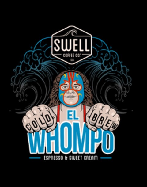 SWELL COFFEE CO. S.D. COLD BREW EL WHOMPO ESPRESSO & SWEET CREAM Logo (USPTO, 07.11.2017)