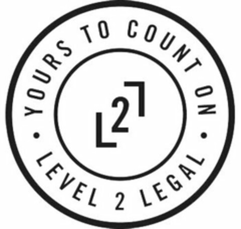 LEVEL 2 LEGAL · YOURS TO COUNT ON · L2L Logo (USPTO, 12/22/2017)