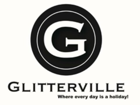 GLITTERVILLE WHERE EVERY DAY IS A HOLIDAY! G Logo (USPTO, 18.02.2019)