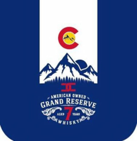 AMERICAN OWNED GRAND RESERVE AGED 7 YEARS WHISKY CC C Logo (USPTO, 06/12/2019)