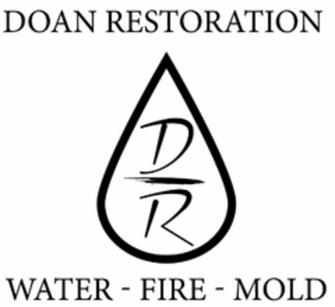 DOAN RESTORATION DR WATER - FIRE - MOLD Logo (USPTO, 07/09/2019)