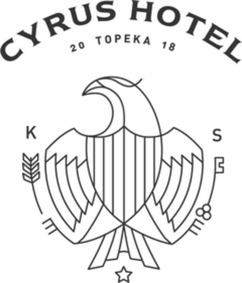 CYRUS HOTEL 20 TOPEKA 18 K S Logo (USPTO, 23.06.2020)