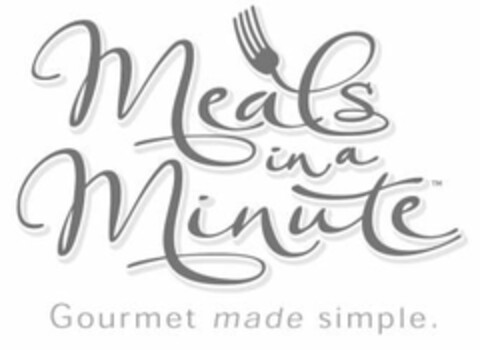 MEALS IN A MINUTE GOURMET MADE SIMPLE Logo (USPTO, 09.11.2010)