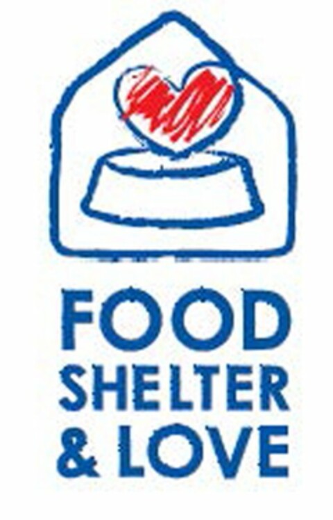 FOOD SHELTER LOVE Logo (USPTO, 28.07.2011)
